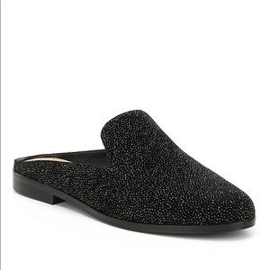 DKNY glitter mules